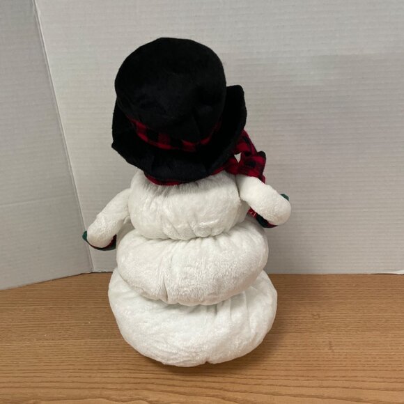 Vtg Animated Musical Up and Down Snowman Plush 15 Inch Frosty Song Story VIDEO - Picture 4 of 10